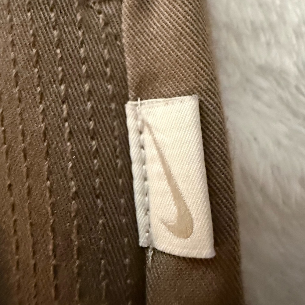 NWT Nike Twill Maxi Skirt Cotton Womens Size S Brown Slit Sportswear - Picture 3 of 10